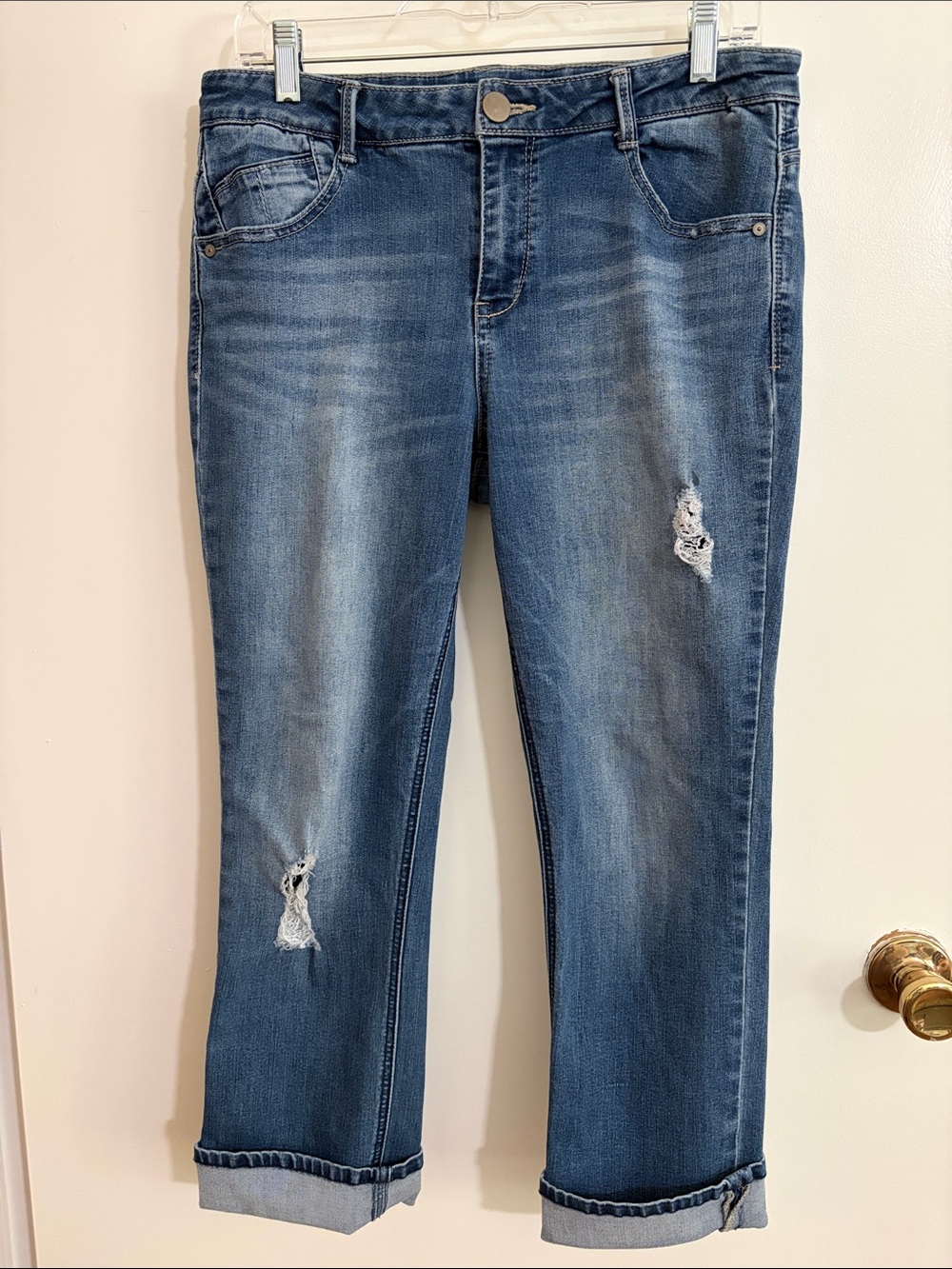 Women’s 10 Democracy Cropped Cuffed Jeans with Coolmax “Flex”-ellent